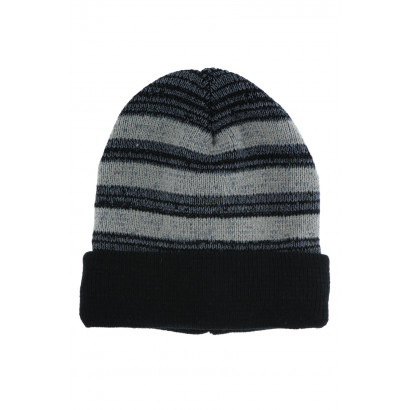 KIDS KNITTED HAT WITH TURN UP