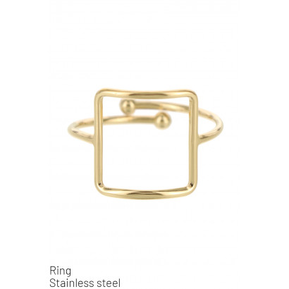 RING STAINLESS STEEL WITH SQUARE SHAPE