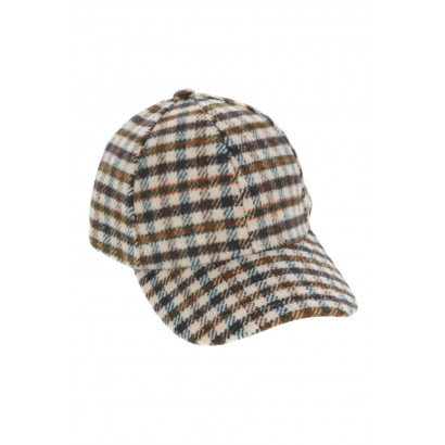 GORRA PARA HOMBRE CON ESTAMPADO DE CUADROS