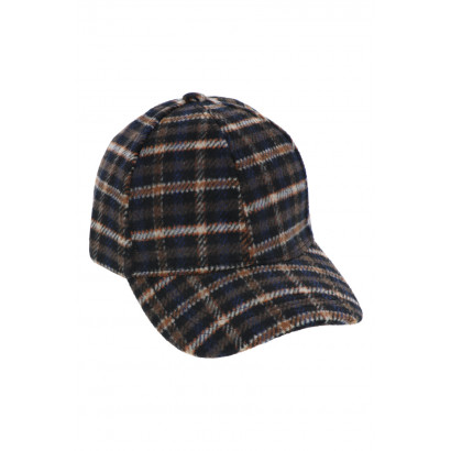 CASQUETTE POUR HOMME À MOTIF À CARREAUX