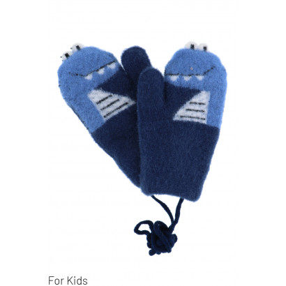 KIDS KNITTED MITTEN WITH...