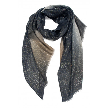SCARF COLOR GRADIENT EFFECT WITH LUREX
