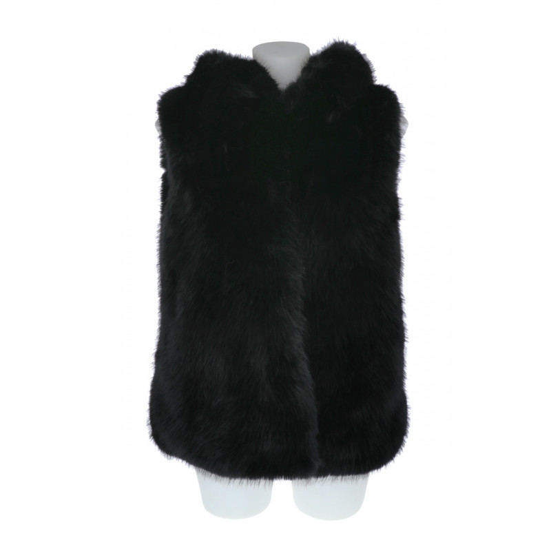 FAKE FUR WAISTCOAT WITH POCKETS