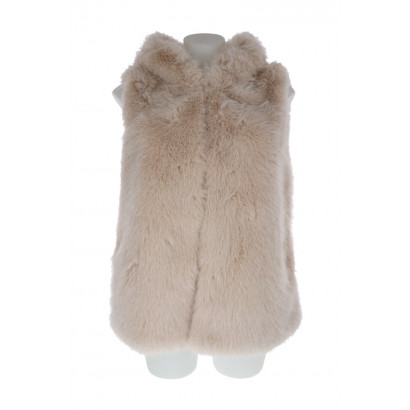 FAKE FUR WAISTCOAT WITH POCKETS