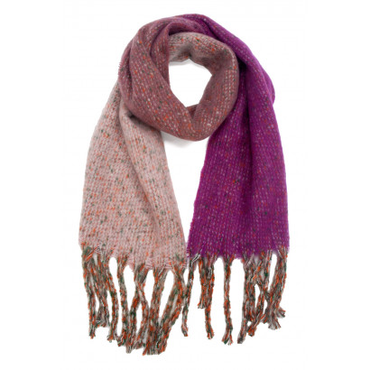 WOVEN WINTER HEAVY SCARF WITH FRANGES