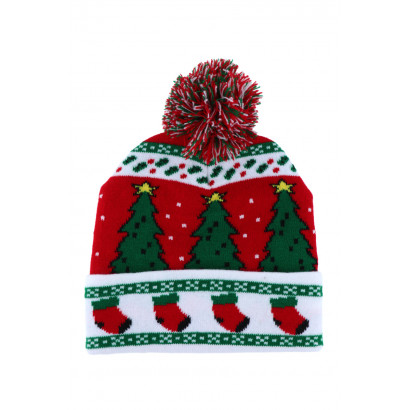 KNITTED HAT WITH CHRISTMAS...