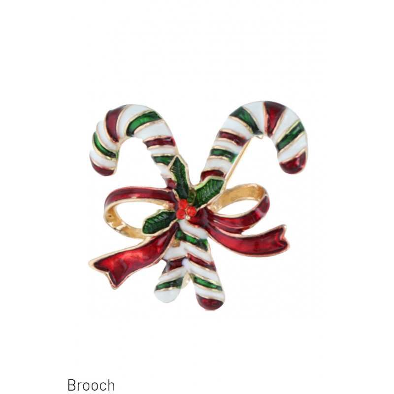 BROCHE MET SNOEPBLIK EN KNOOP