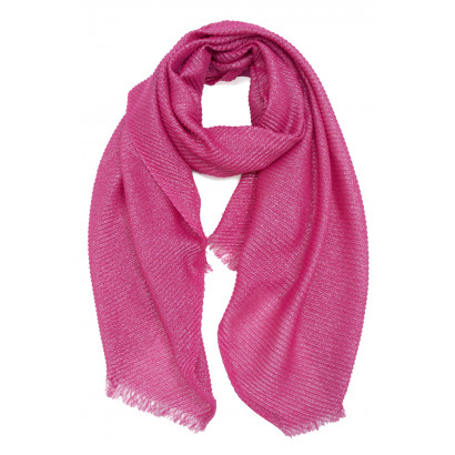 SCARF PLEATED SOLID COLOR AND LUREX