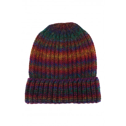 KNITTED HAT MULTICOLOR WOOL