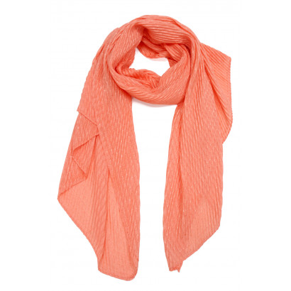 WOVEN SCARF SOLID COLOR & LUREX