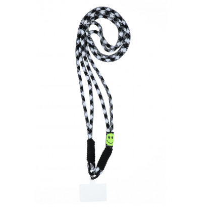 PHONE NECKLACE WITH THICK STRING NYLON, STRIPED