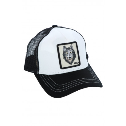 CASQUETTE AVEC UN ÉCUSSON DE LOUP