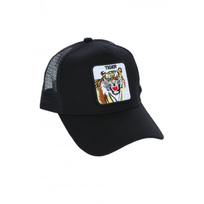 CASQUETTE  EN POLYESTER AVEC ÉCUSSON DE TIGRE