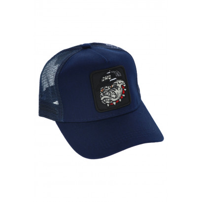 POLYESTER CAP WITH BULLDOG  PATCH