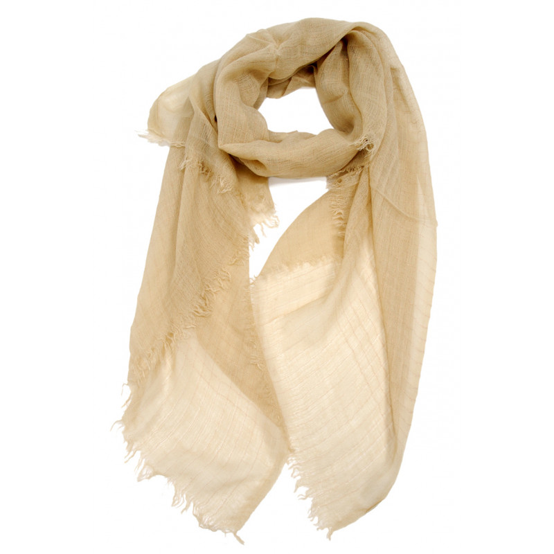 WOVEN SCARF IN SOLID COLOR WITH LUREX THREAD