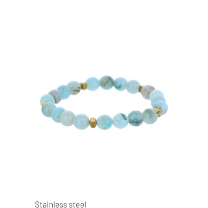 ELASTIC BRACELET WITH STONES AND STELL