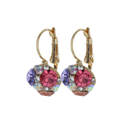 EARRINGS WITH FACETED BEADS