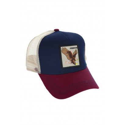 POLYESTER CAP WITH EAGLE PATCH
