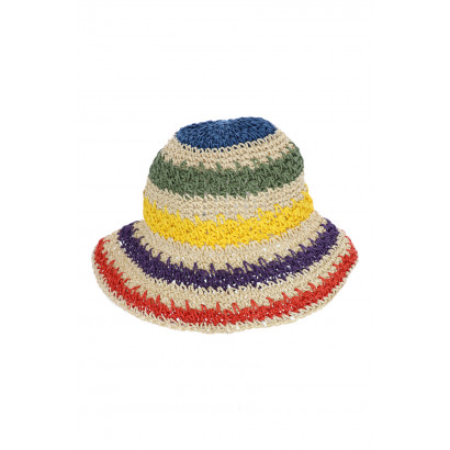 BUCKET HAT WITH STRIPES