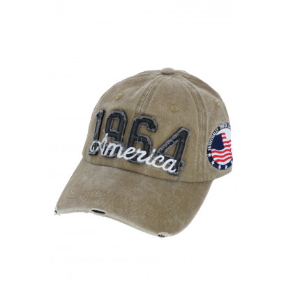 CAP FOR MEN WITH EMBROIDERY, FLAG