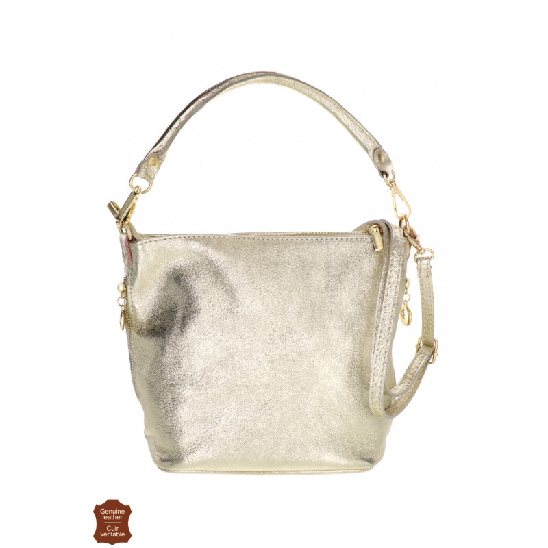 LIVYA, SHINY LEATHER BAG