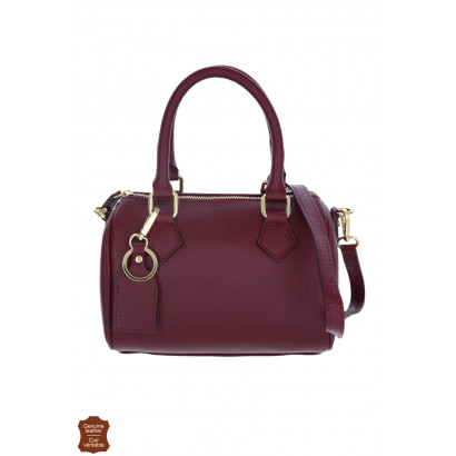 LUCIA, LEATHER BAG SOLID...