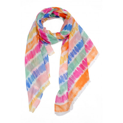 SCARF PRINTED ABSTRACT DESIGN