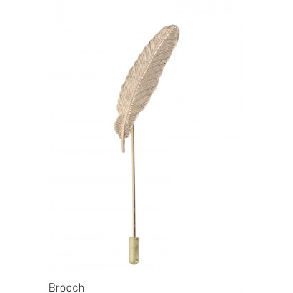 BROOCH WITH LEAF