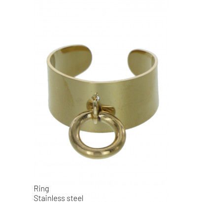 RING STAINLESS STEEL WITH RING PENDANT
