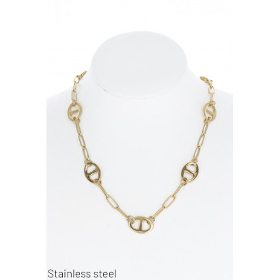 STAAL OVAAL LINK KETTING