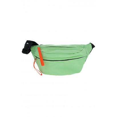 MEN WAIST BAG IN SOLID COLOR WITH FRONT POCKETS