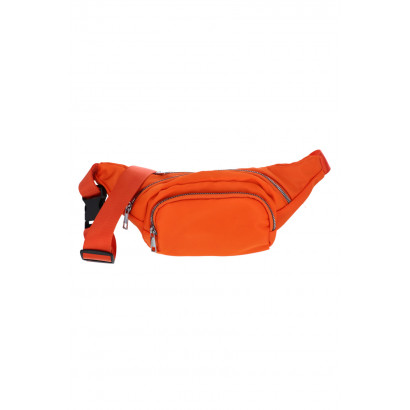 WAIST BAG IN SOLID COLOR WITH FRONT POCKET