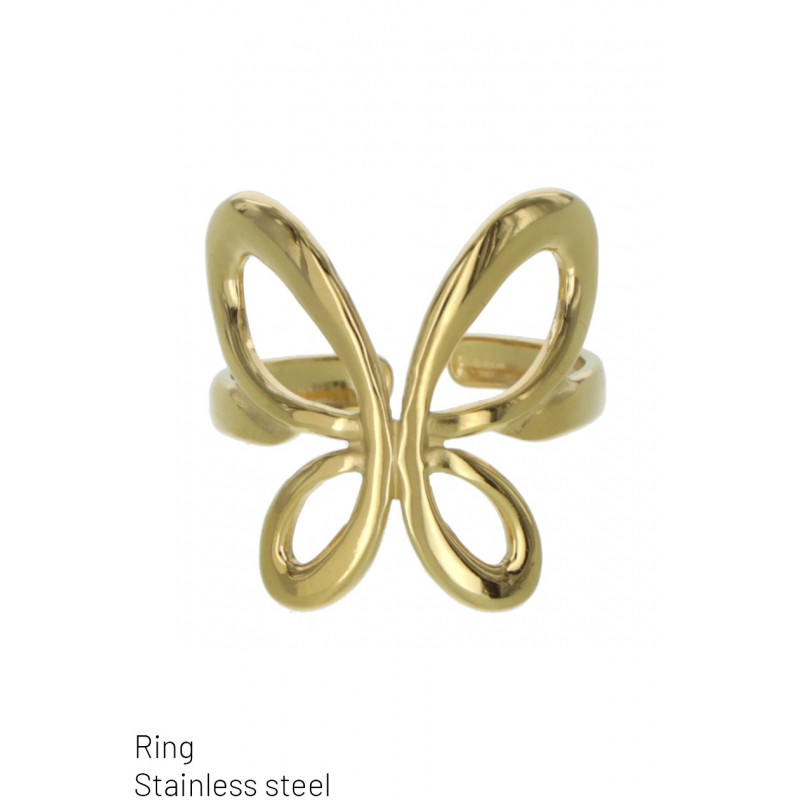 RING STAINLESS STEEL WITH BUTTERFLY