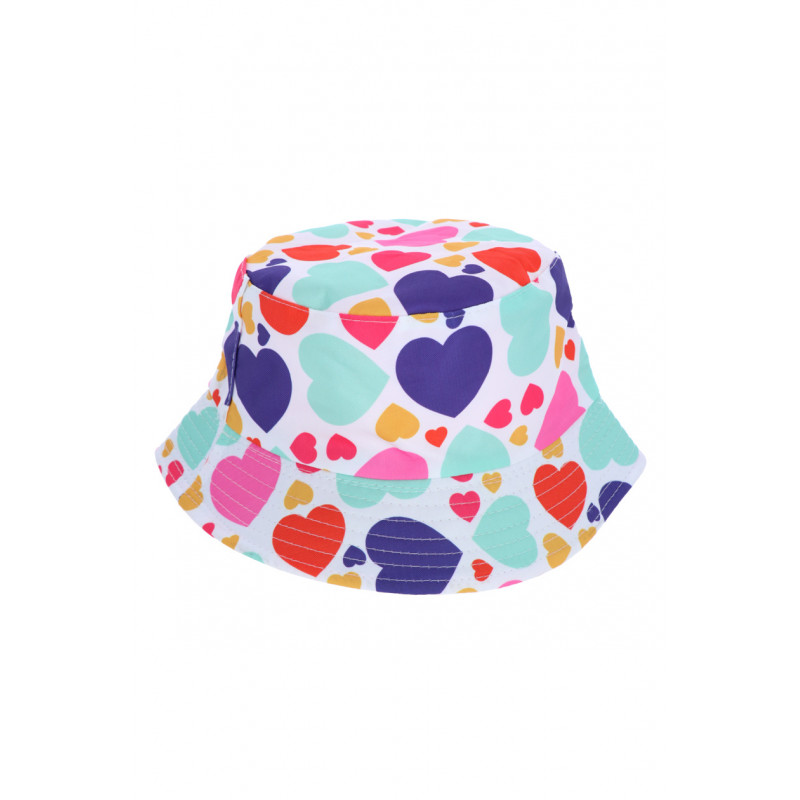BUCKET HAT FOR KIDS WITH HEARTS PATTERN
