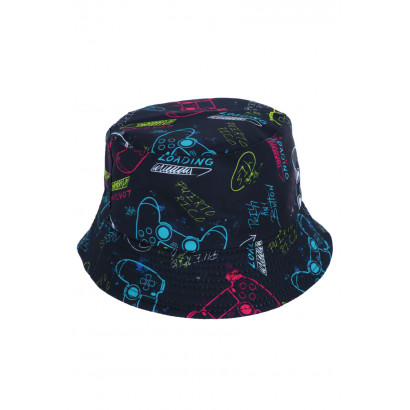BUCKET HAT FOR KIDS WITH GAMING PATTERN