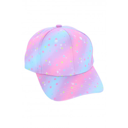 CAP FOR KIDS WITH STARS AND GRADIENT COLOR PATTERN