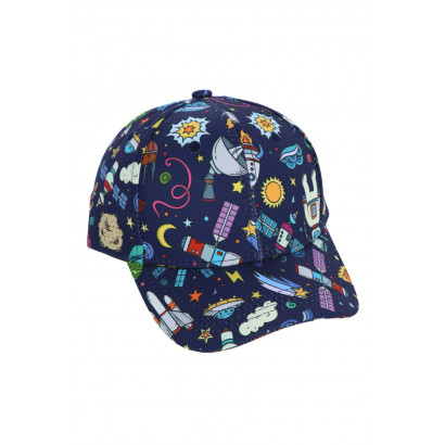 CAP FOR KIDS WITH SPACE PATTERN