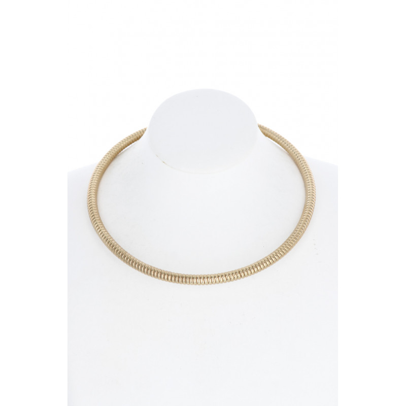RIGID NECKLACE WITH WITH STRIPES