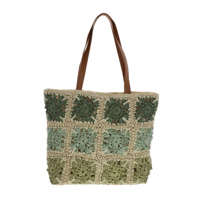 CROCHETED TOTE BAG WITH...
