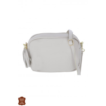 CAMILLE, LEATHER SADDLE BAG, FRONT POCKET