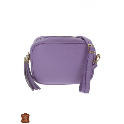 CAMILLE, LEATHER SADDLE BAG, FRONT POCKET