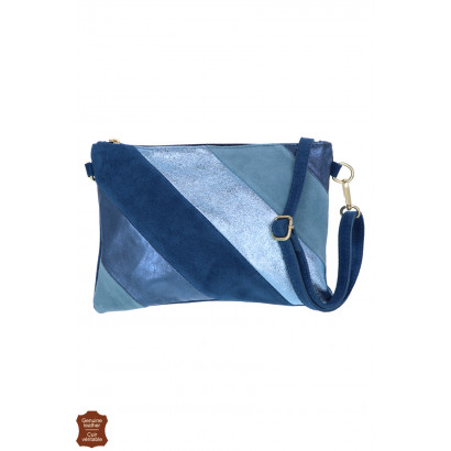 LELIA, BOLSO MANO ANTE, PARTE BRILLANTE, PATCHWORK