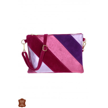 LELIA, BOLSO MANO ANTE, PARTE BRILLANTE, PATCHWORK