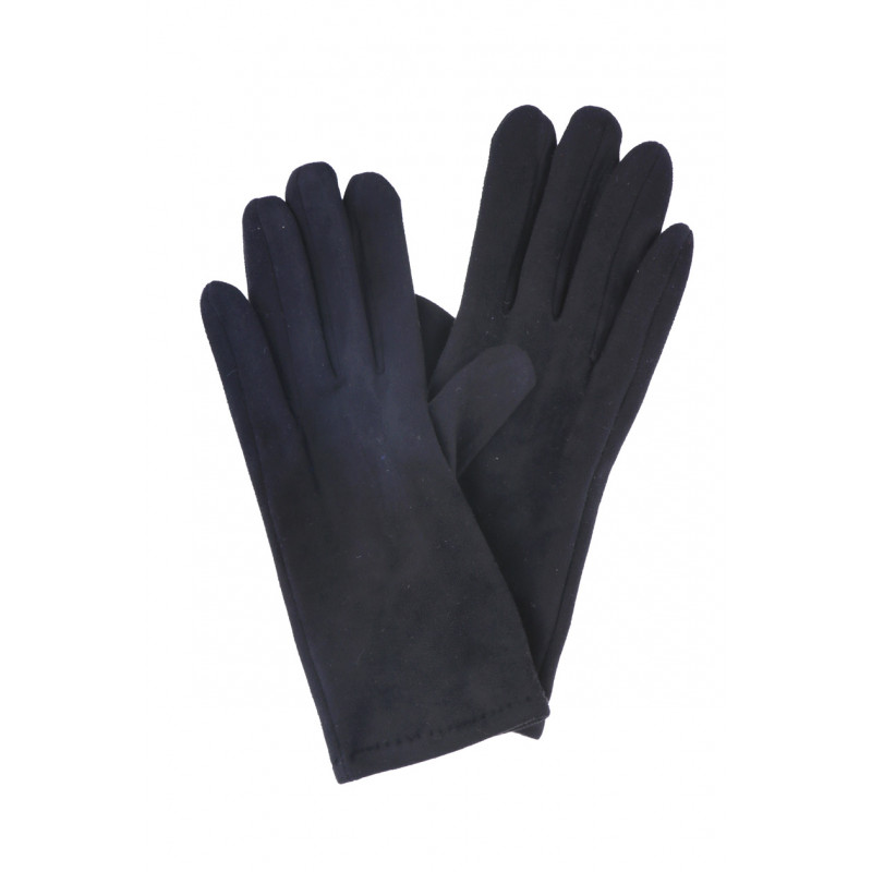 SUEDE GLOVES SOLID COLOR