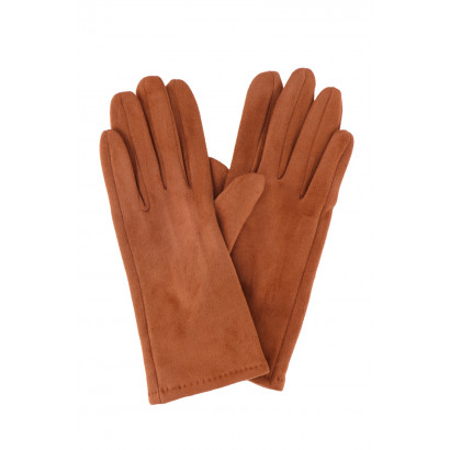 SUEDE GLOVES SOLID COLOR