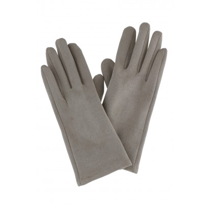 SUEDE GLOVES SOLID COLOR