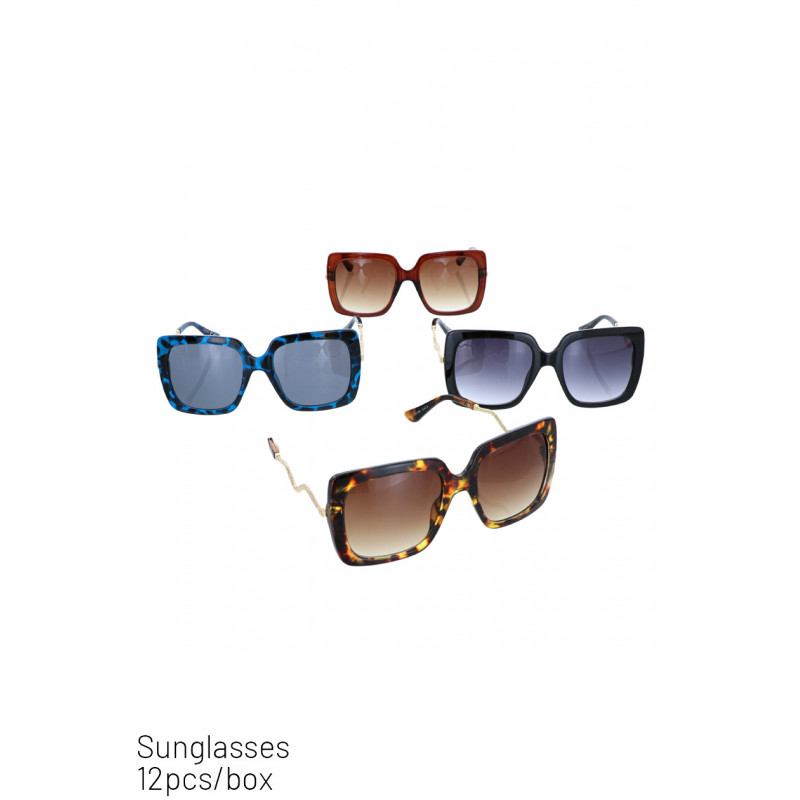 SUNGLASSES RECTANGULAR SHAPE, SNAKE METAL BRANCH