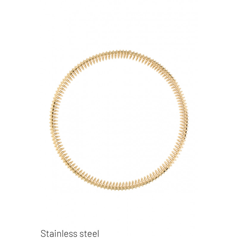 STEEL RIGID BRACELET WITH SPRING SHAPE