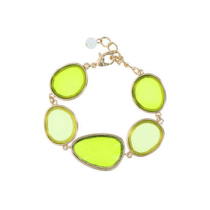 BRACELET WITH TRANSPARENT & ASYMMETRIC STONES