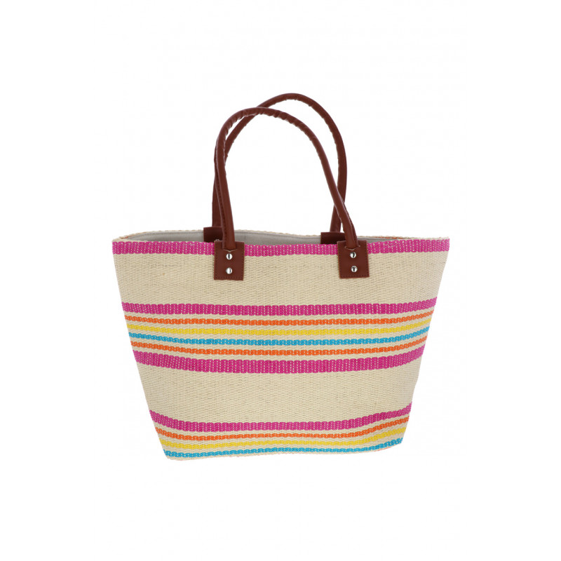 BAHAMAS BEACH, STRIPED SHOPPING BAG